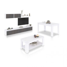 Pack salón con mesa de centro y mesa de comedor Arlet Max