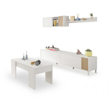 Pack salón con mesa de centro Nitza Plus V2