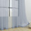 Voile Sheer Window Curtains Gray Grommet 1 Panel 39" W 4