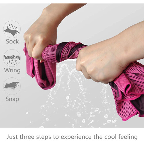 Cooling Towel Microfiber 40x12 Inch 4 Pack 2