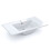 Lavabo cerámico rectangular en blanco 81,5x46 cm Volga 6