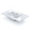 Lavabo cerámico rectangular en blanco 81,5x46 cm Volga 2