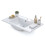 Lavabo cerámico rectangular en blanco 81,5x46 cm Volga 5