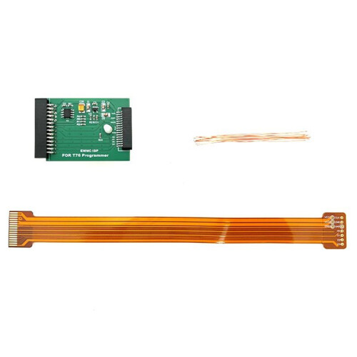 EMMC ISP Connection Cable 60MHz 28MB/S Special Adapter Board for in-Circuit EMMC Programming for T76 Programmer