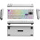 K1 PRO Visual Mechanical Keyboard Macro LCD Wired Gaming Keyboard RGB Backlight Ergonomics Keyboard White 2