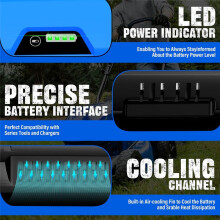 Per KOBALT 40V Tosaerba Utensile Elettrico Batteria al Litio 40V Batteria al Litio 4000MAH per Accessori Utensili Elettrici