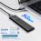 M2 SSD Enclosure  NGFF Protocol M.2 Solid State Mobile Hard Disk Box M.2 to USB3.2 Gen1 Type-C 5Gbps SSD Case Black 3
