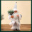 Christmas tabletop decorations Santa Claus white ornaments 3