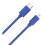 wow Câble USB C/Lightning - WOW - 1m - 3A - Bleu - Haute qualité 1