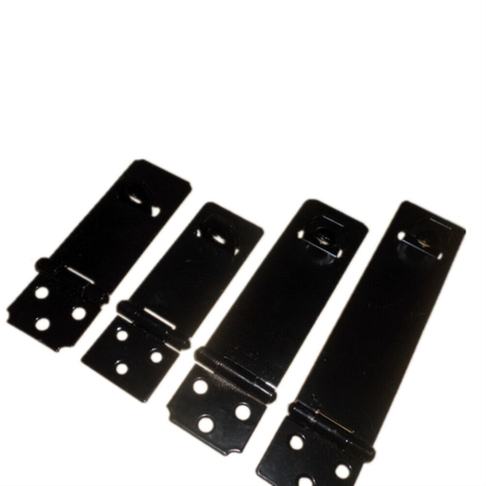 Padlock Hasp Iron Door Latch 5 Pieces 5 Inches Black 9178400462207