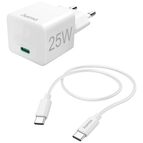 Hama Hama Mini 25W USB-lader 25 W 1x USB-C wit binnen