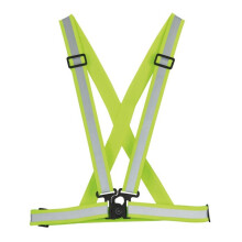 Arnés fluorescente ajustable - WOWOW - Amarillo - Seguridad - Visibilidad máxima - Ciclismo