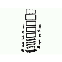 Placa de fachada 1-DIN - ACV - Compatible Metra 99-4644 (GM) - Negro - con bolsillo