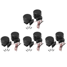 4 Paar 91 DB Universal-Auto-Audiolautsprecher 12 V 500 W Super Power Audio Sound Laute Schwarze Kuppel-Auto-Hochtöner-Lautsprecher