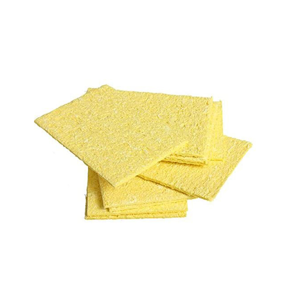 100Pcs Soldering Iron Solder Tip Welding Cleaning Sponge Soldering Iron Sponge Pad Replacement Sponges Cleaning Pads 4711640944598