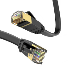 Cabo Ethernet Cat6 de 30 metros (100 pés), alta velocidade, blindado, com conector RJ45, para uso interno e externo, compatível com redes Cat8,