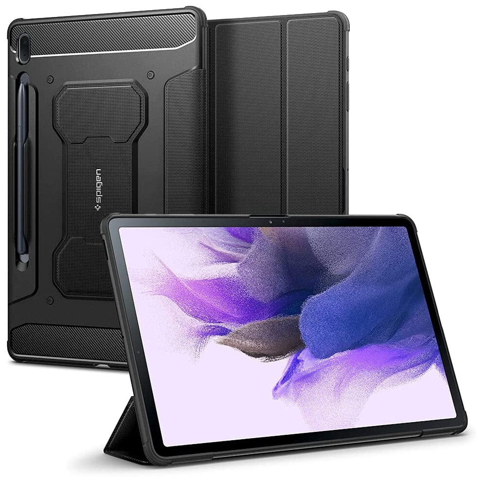 Ged Armor Pro Case For Galaxy Tab S7 Fe 12.4 Inch With S Black 9336866045420