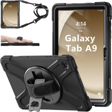 Kompatibilní s Samsung Galaxy Tab A9Case8.7Inch2023 (SM-X110/X115/X117), nárazuvzdorné pouzdro s otočným...