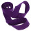 Yoga Mat Straps Purple Cotton 2 Pcs 1