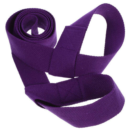 Yoga Mat Straps Purple Cotton 2 Pcs