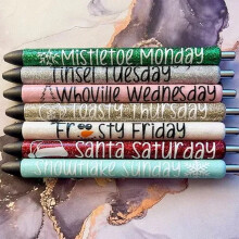 Glitter Pens Set Office Use 7PCS 8ml