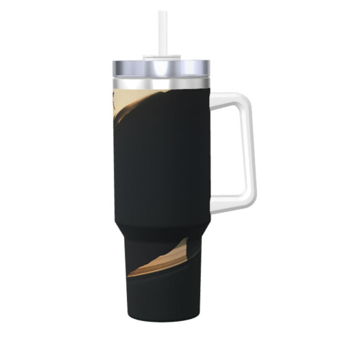 Ποτήρι Alien40Oz με λαβή και καπάκι από άχυρο, μονωμένο ποτήρι, μπουκάλι νερού από 1
