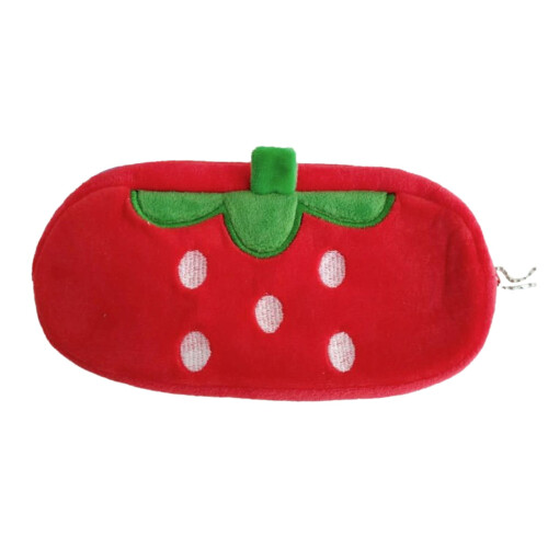 Stationery Bag Fruit Print Soft Plush 1 Pack 1