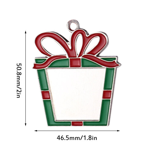 Christmas ornaments DIY sublimation pendants single-sided 1 2