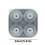 Fankiway Ice Cube Tray 4-Cavity with Cover 2