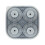 Fankiway Ice Cube Tray 4-Cavity with Cover 1
