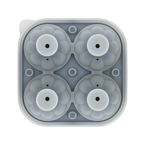 Fankiway Ice Cube Tray 4-Cavity with Cover