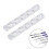 Nail Brush Holder Transparent 2 pcs 5-grid 8