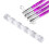 Nail Brush Holder Transparent 2 pcs 5-grid 6