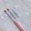 Nail Brush Holder Transparent 2 pcs 5-grid 5