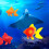 Artificial Aquarium Fish Orange Floating Decor 1pc 5