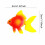 Artificial Aquarium Fish Orange Floating Decor 1pc 3