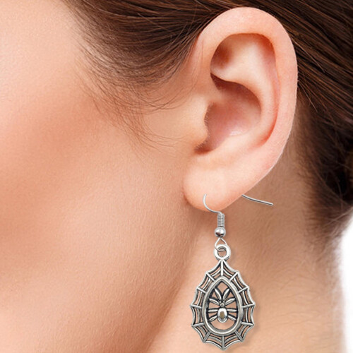 Halloween-Ohrschmuck: Metallanhänger für Damen 1