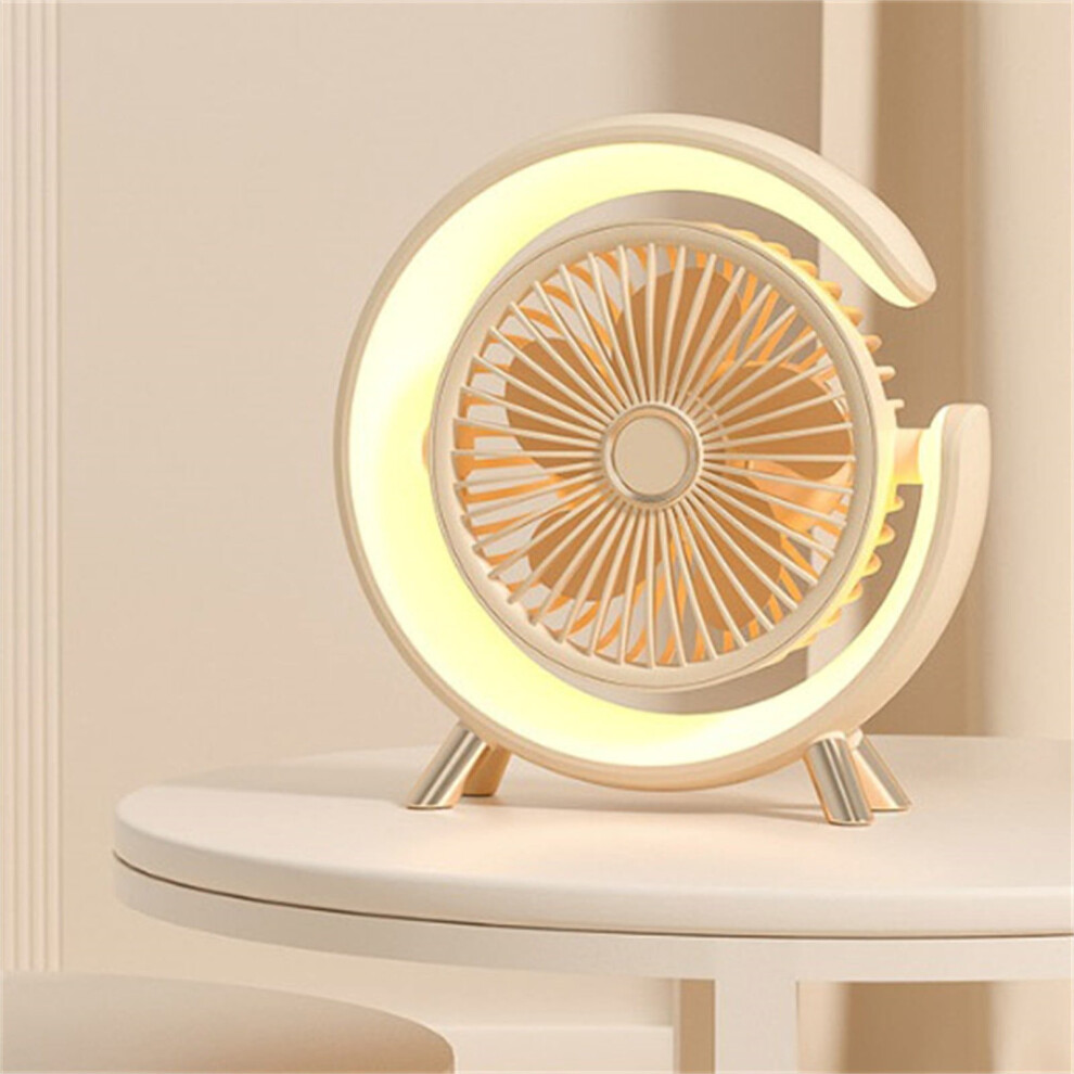 Giyblacko Mini Portable Fan Desktop Electric Fan With Night 917087822299