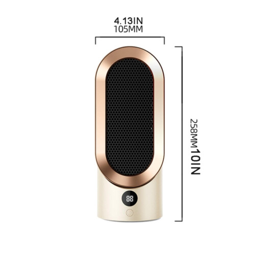 Ceramic Space Heater 800W/500W with Temperature Control 2