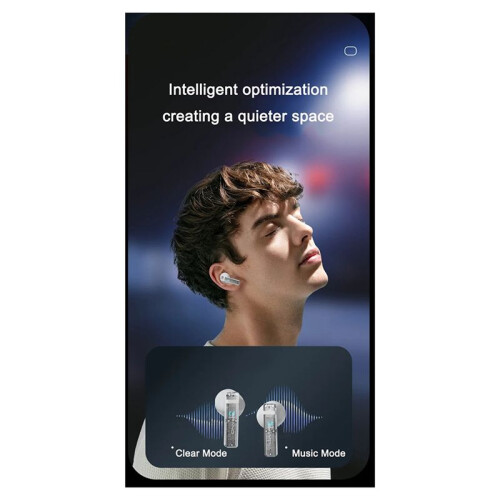 Touch Screen Earphone Noise Reduction Half in Ear Style Multi Function Long Battery Listen Music Phone Call 1