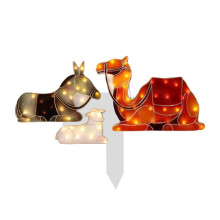 Acrylic Sheep and Camels Garden Decor Set