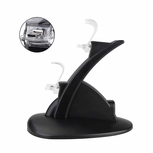 LED-indikatorcontroller dock-opladningsstativ med dobbelt USB, 1