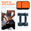 Barbell Grip Mat Polyester Anti-slip Cover 2 pcs 6