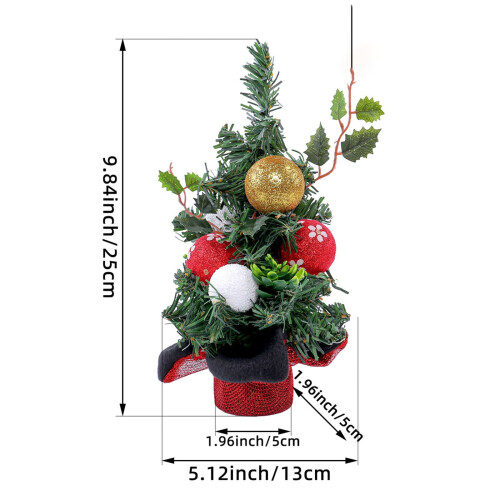 Mini Christmas Tree 25 cm small decoration 2