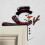 Kerstdeurdecoratie met sneeuwpop en kerstman 2024 6