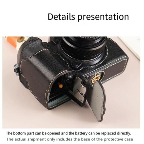 Camera Case for  X-M5 Camera Half Case Base Cover Protector Strap Storage Bag Retro Leather for  XM5 1