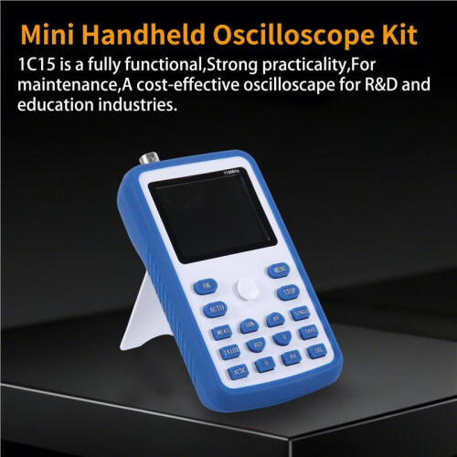 1C15  Handheld Oscilloscope Digital Sampling Rate 500MS/S Analog Bandwidth 110MHz Support Waveform Storage EU PLUG 1