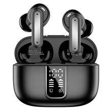 SP99 AI Translation Headset Video Voice Call AI Real- Translation Simultaneous Interpretation BT Earphones Black
