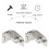 Stainless Steel Cabinet Hasp Lock 2 pcs 5