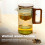 Magnetic Filter Glass Teapot with Wood Handle 720ml 4